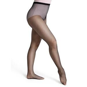 NWT 2 Pack Capezio Women’s Small Medium Professional Fishnet Tights 3400 Black